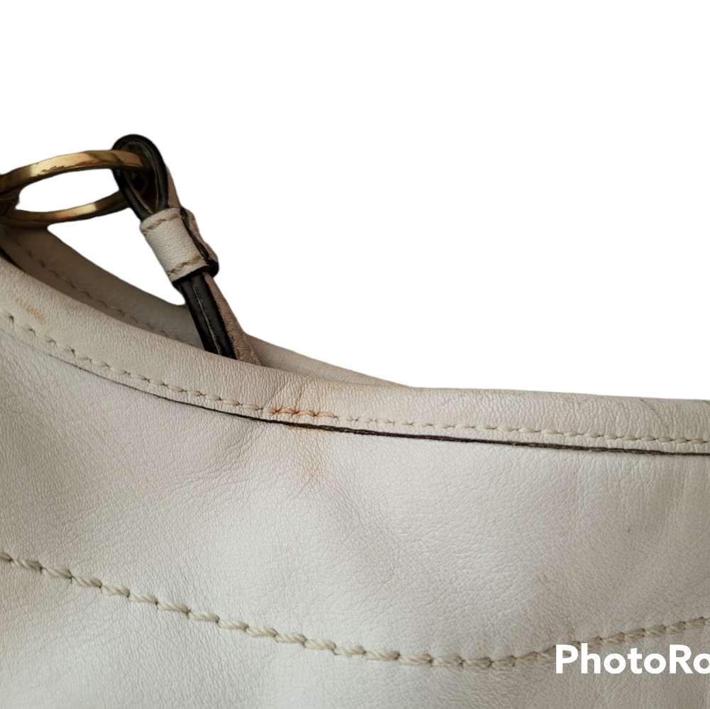 Large Coach white leather bag - Picture 12 of 16